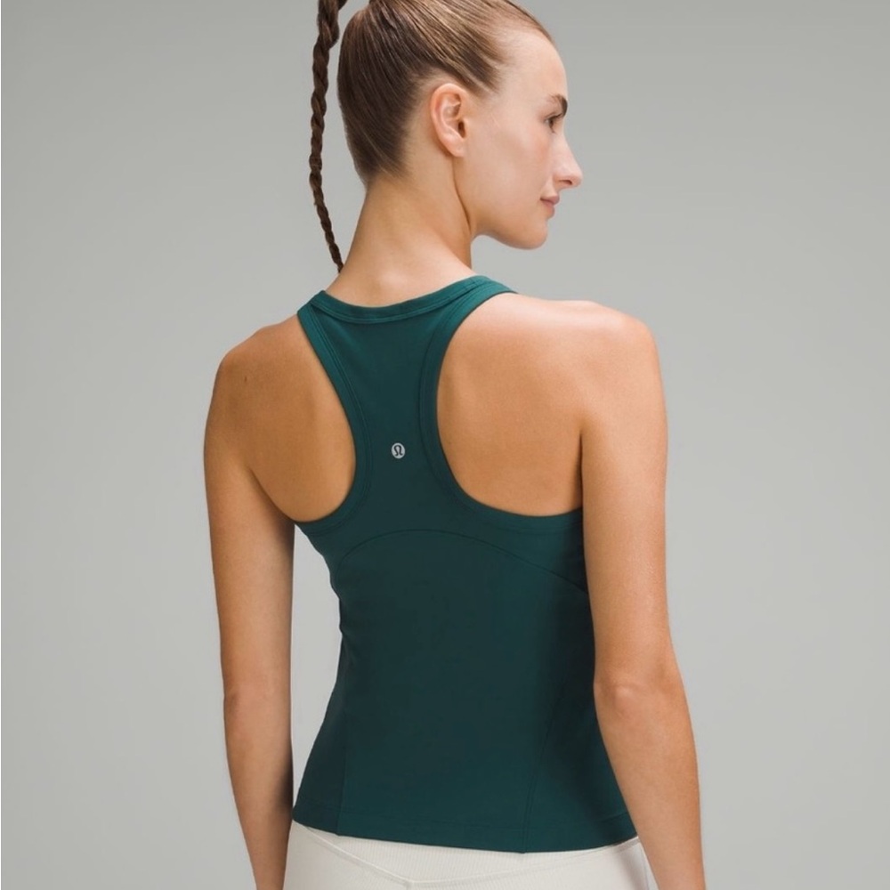 lululemon Align™ Waist-Length Racerback Tank Top storm teal Sz 8